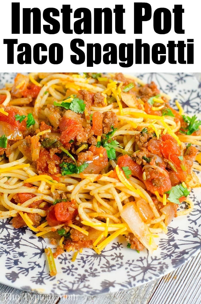 10 Minute Instant Pot Spaghetti With Jar Sauce - InstaPot Spaghetti