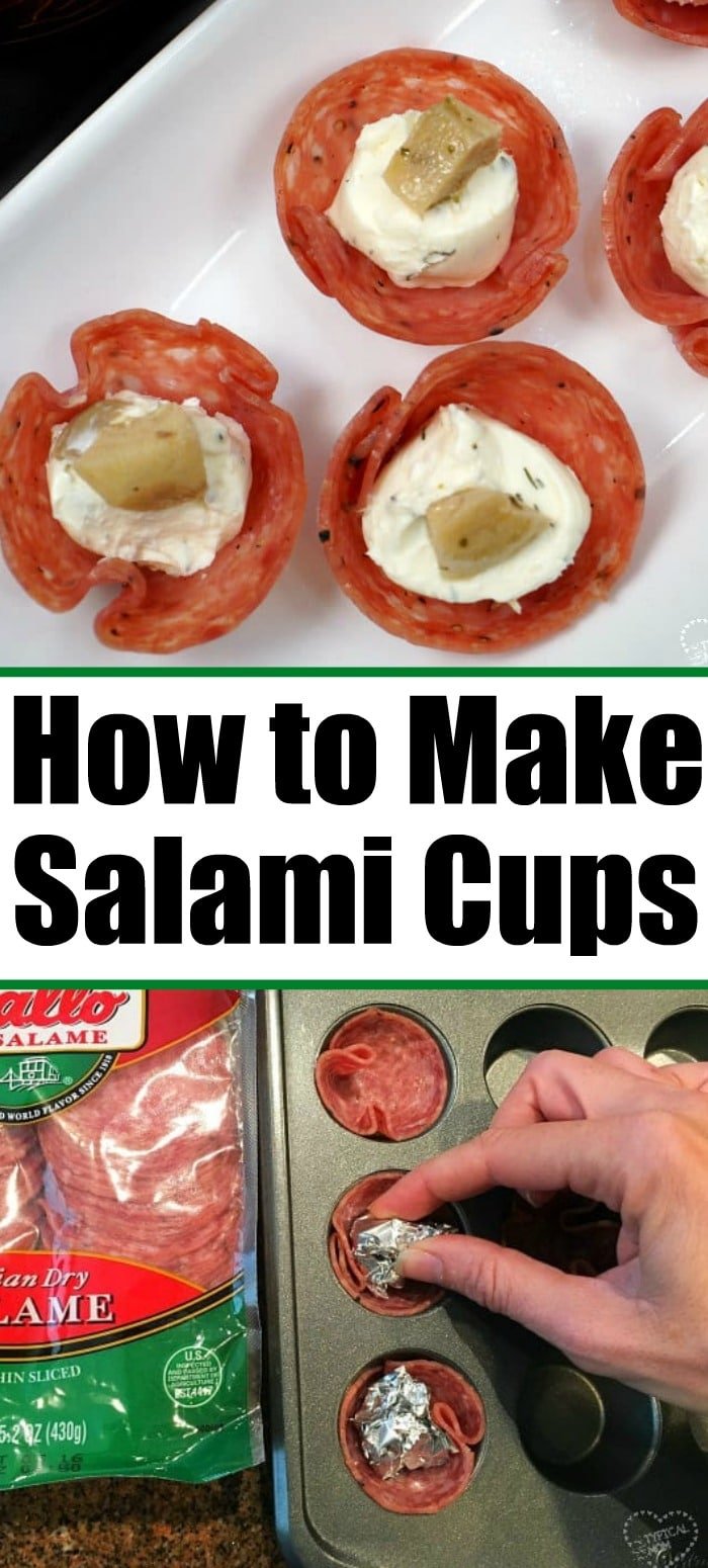 How to Make Salami Cups with Cream Cheese in Muffin Tin