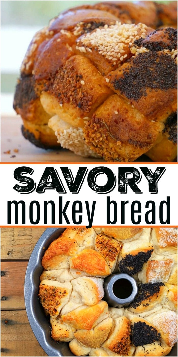 Savory Monkey Bread with Canned Biscuits Pull Apart Bread