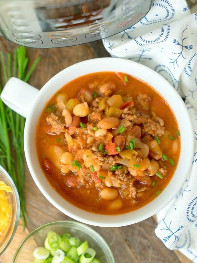 Instant Pot Chili with Dry Beans · The Typical Mom