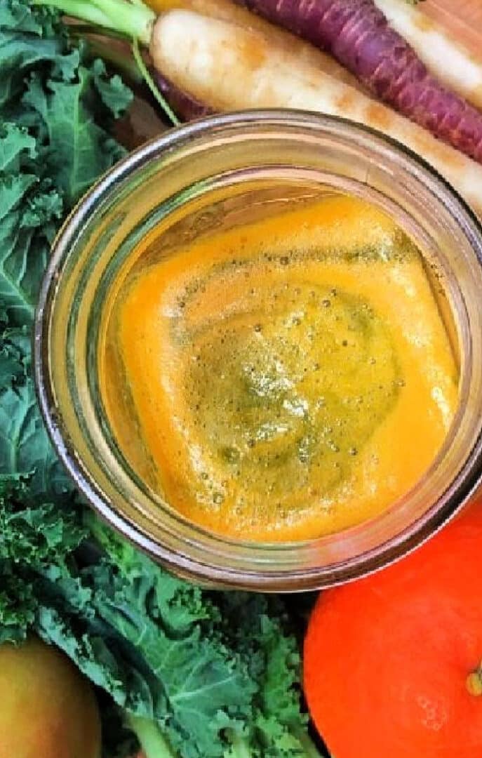 How to Make Kale Juice with Fresh Fruit Kale Apple Juice