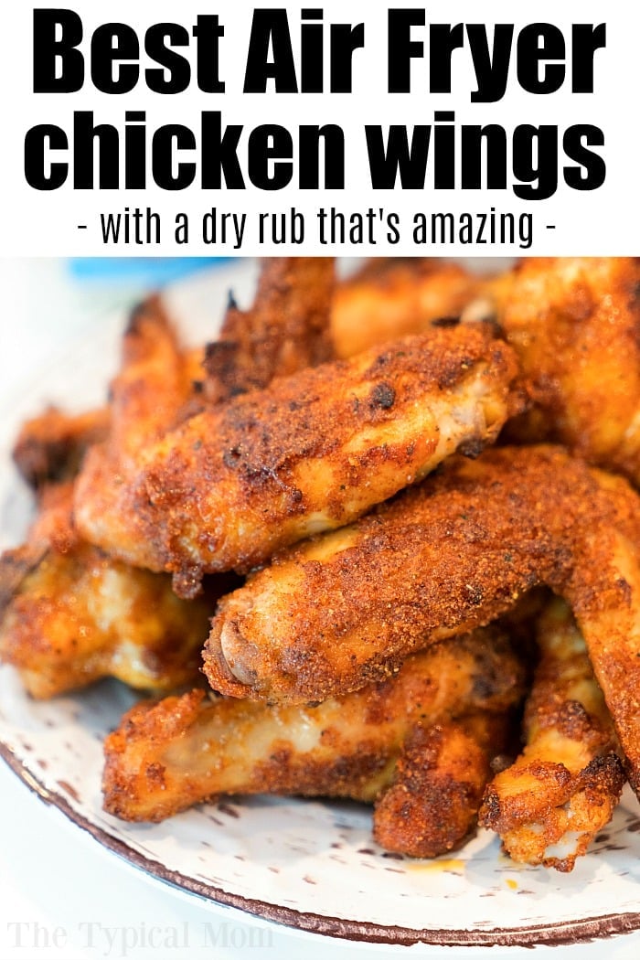 Dry Rub Air Fryer Chicken Wings