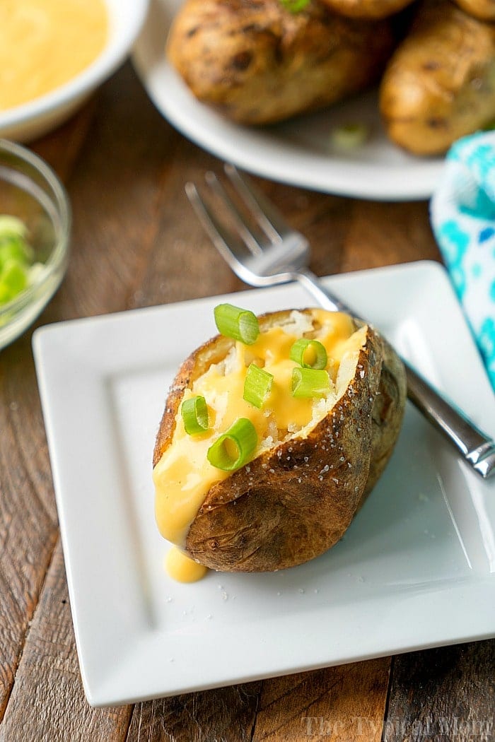 How to Make Baked Potatoes in a Crockpot - Averie Cooks