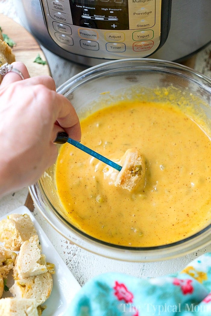 Pressure Cooker Cheese Fondue