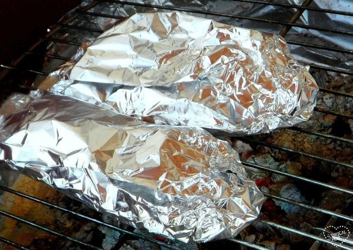 Stuffed Peppers on the Grill in Foil