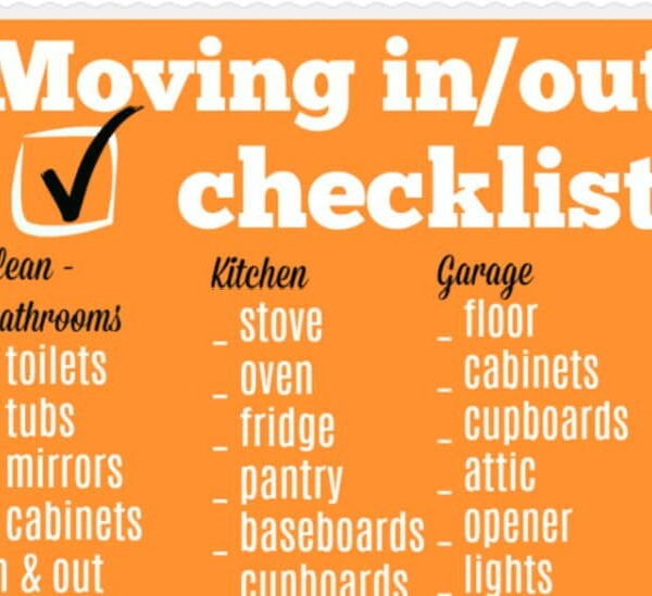 free printable move out cleaning checklist