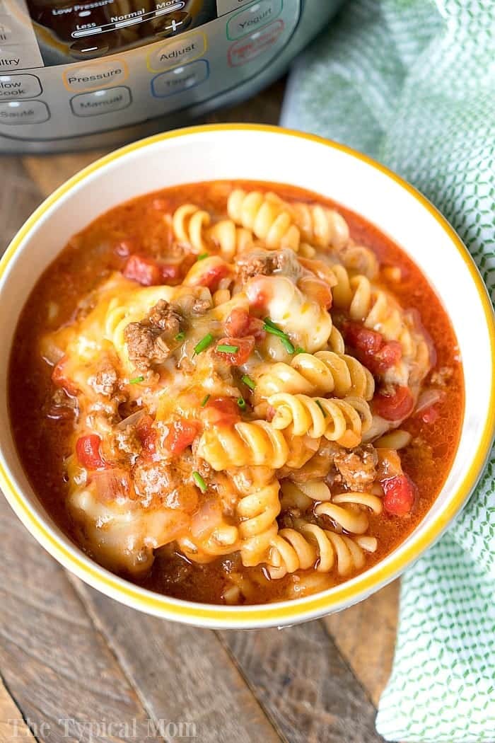 Cheesy Instant Pot Taco Pasta - Instant Pot Taco Casserole