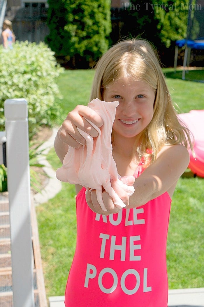 slime with modeling clay