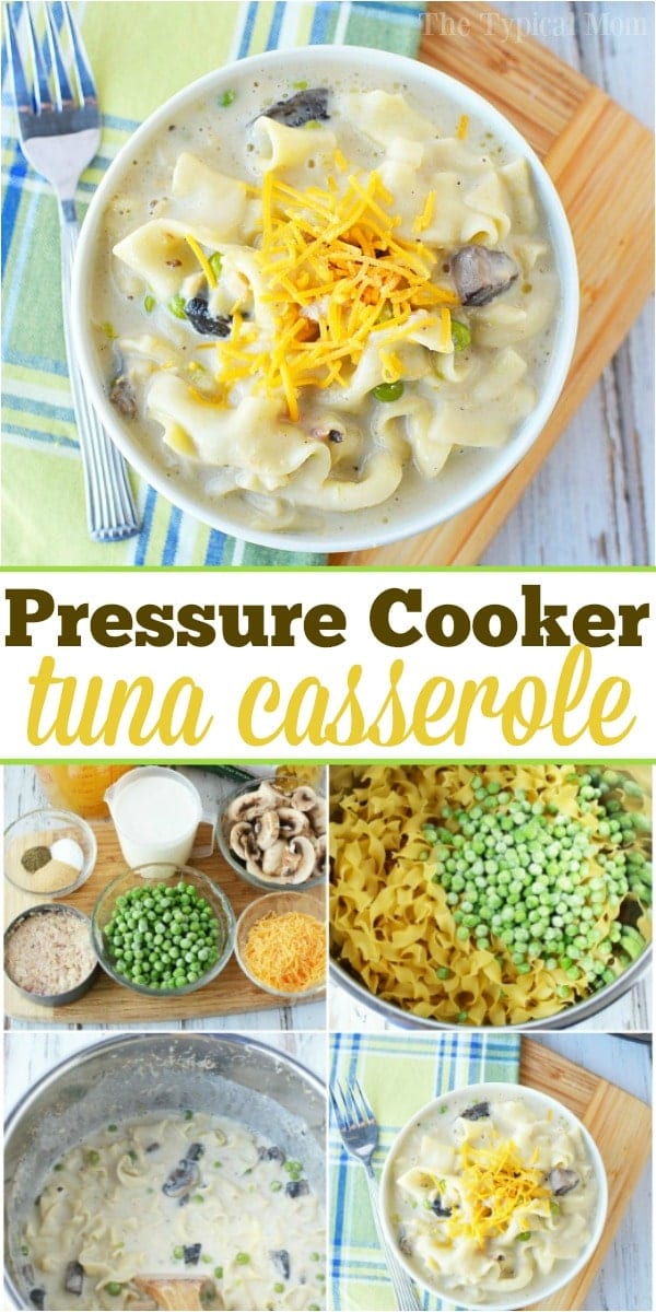 Pressure Cooker Tuna Noodle Casserole