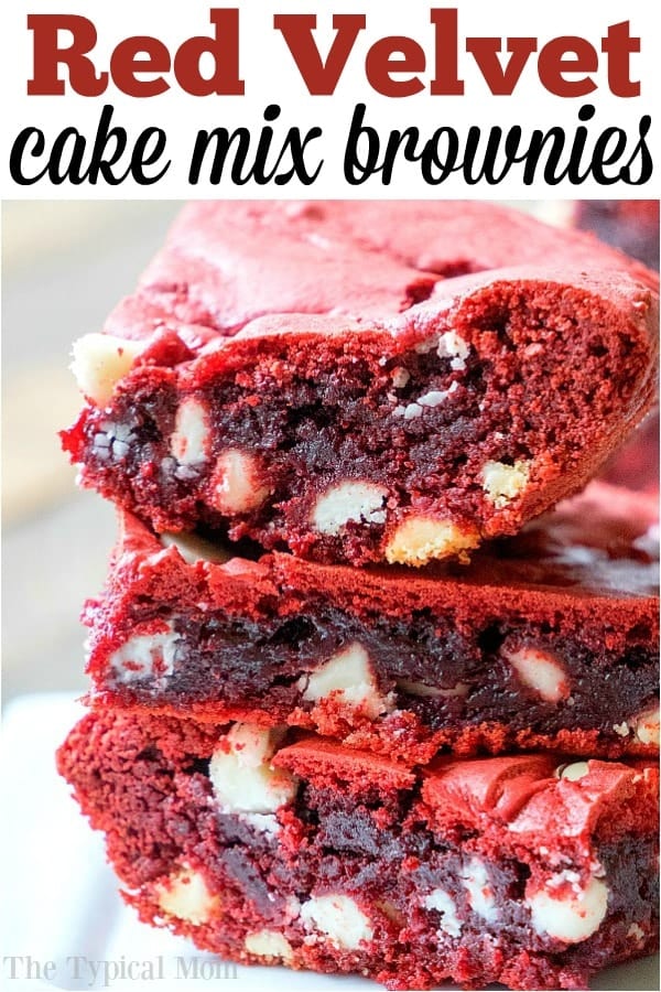 Red Velvet Brownies From Cake Mix The Typical Mom