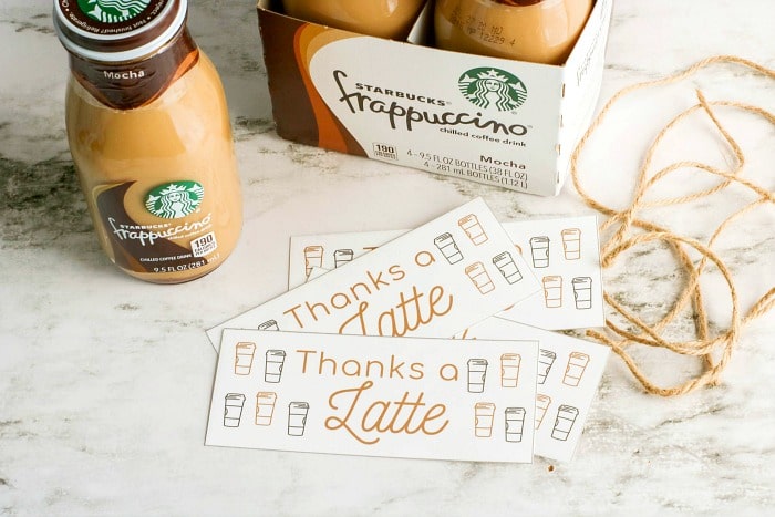 starbucks gift tag