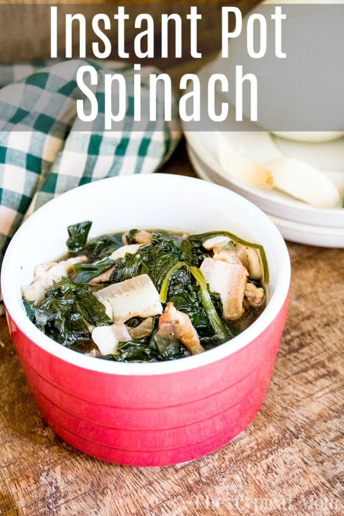 Best Buttered Instant Pot Spinach · The Typical Mom