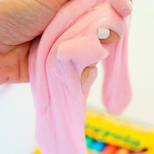 slime with hand soap