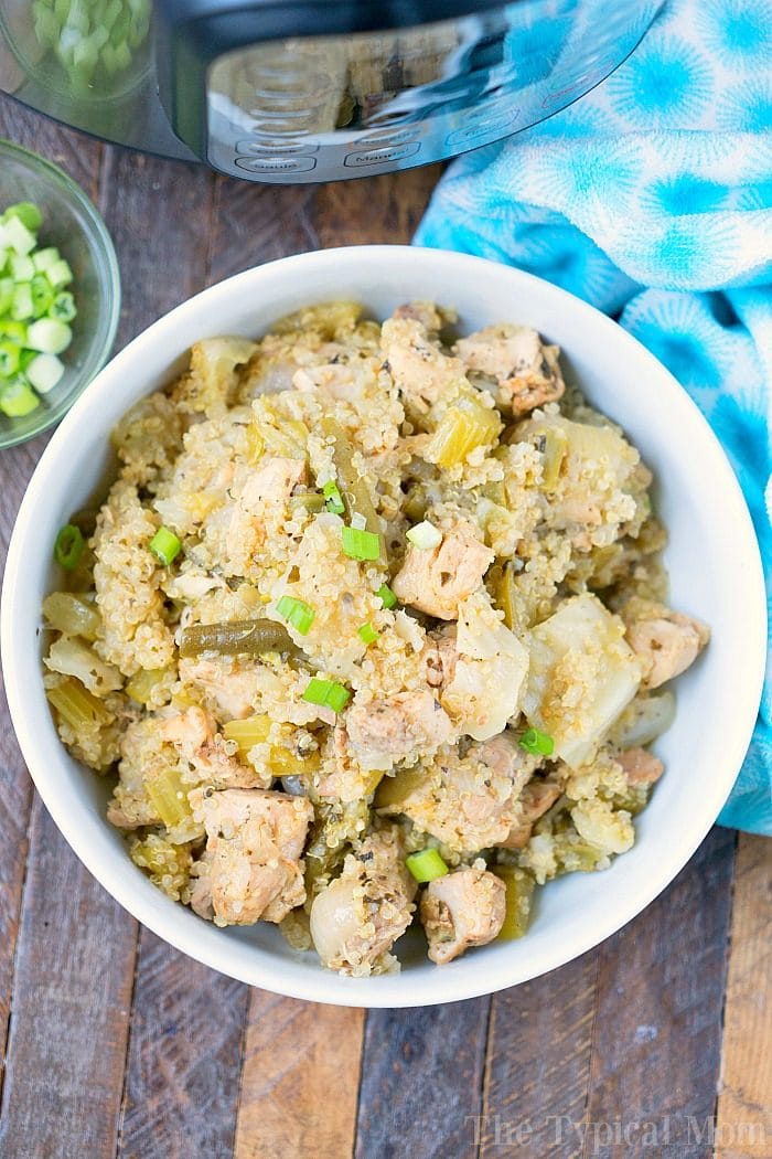 Pressure Cooker Chicken Quinoa Casserole The Typical Mom