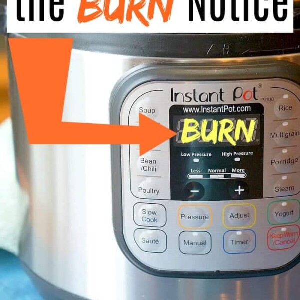 burn on instant pot