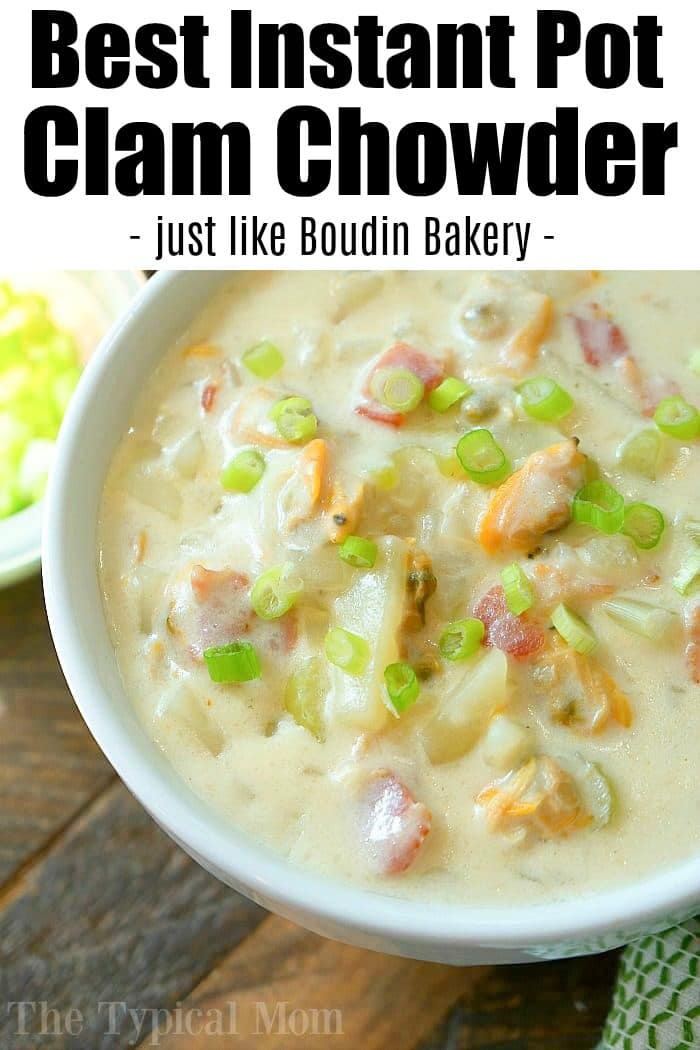 Easy Instant Pot Clam Chowder - Ninja Foodi Clam Chowder