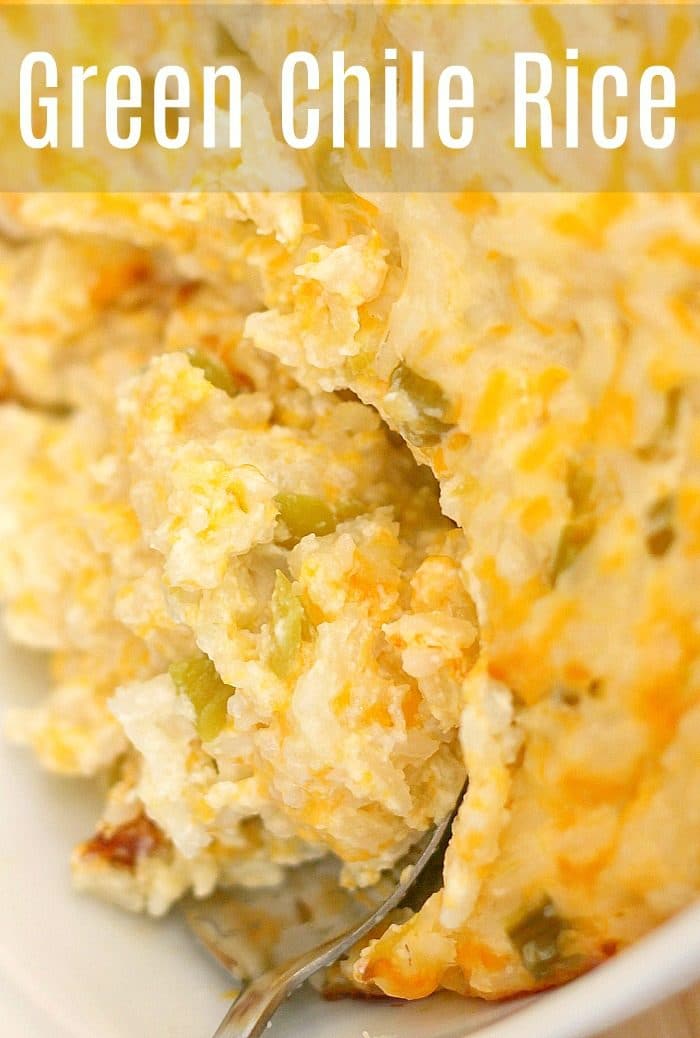 Green Chile Rice - Hatch Chile Rice - Green Chile Casserole