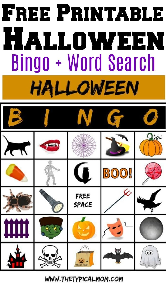 halloween bingo