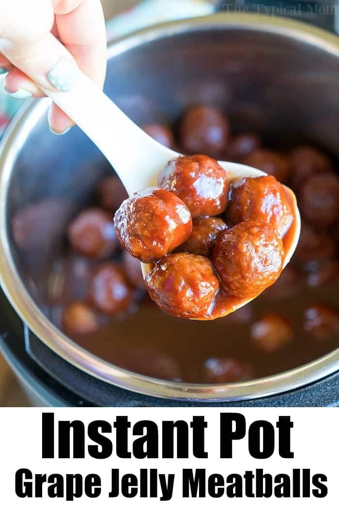 instant pot grape jelly meatballs