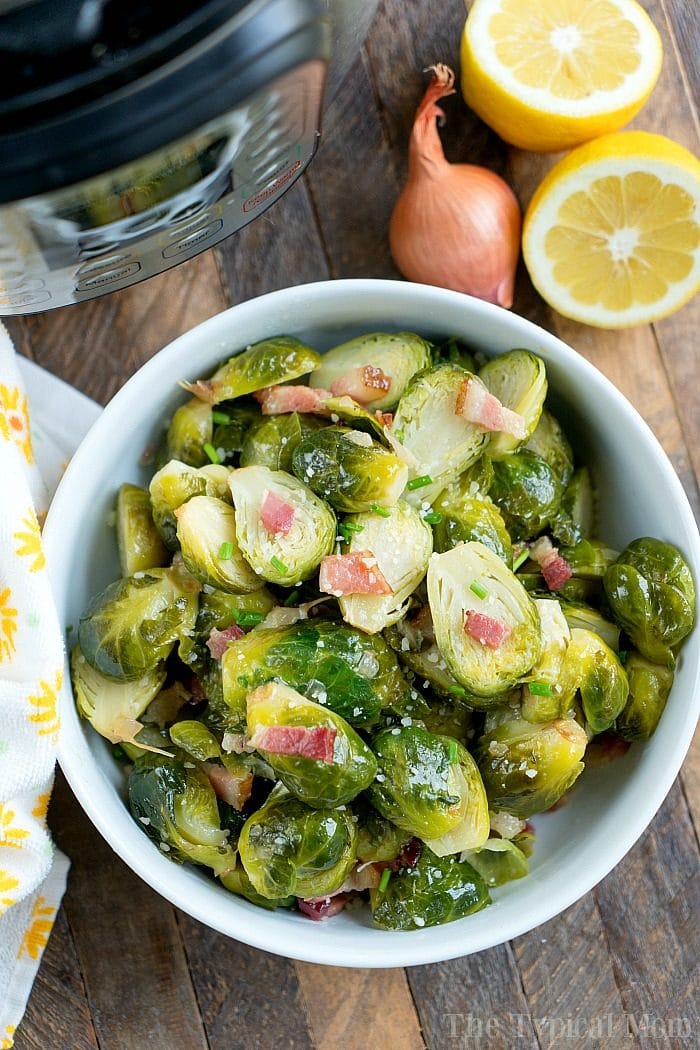 How to Pressure Cook Brussels Sprouts - Feisty Tapas