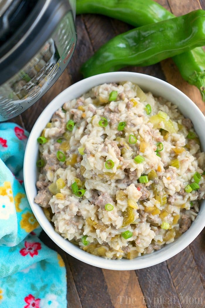 Pressure Cooker Sausage Rice Casserole - Instant Pot - Ninja Foodi