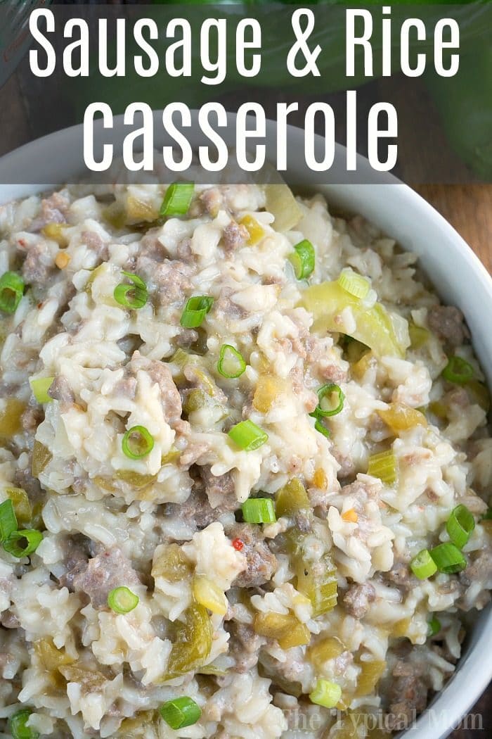 instant pot sausage rice casserole