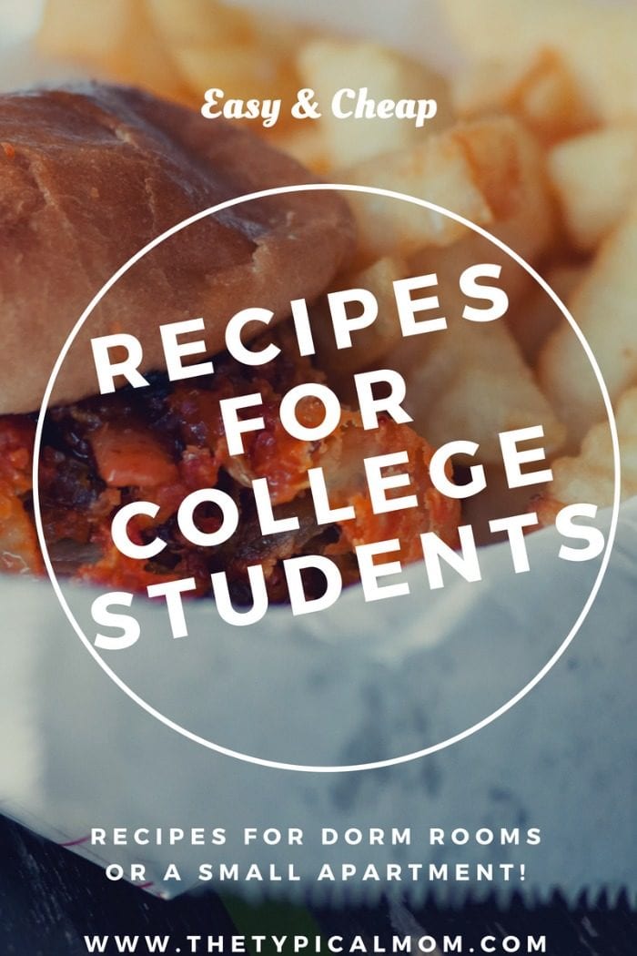 Free Printable Cookbook for College Students