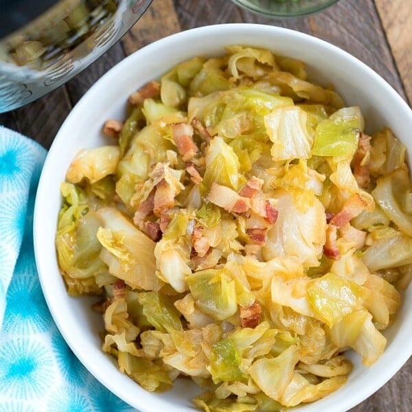 fried cabbage with bacon