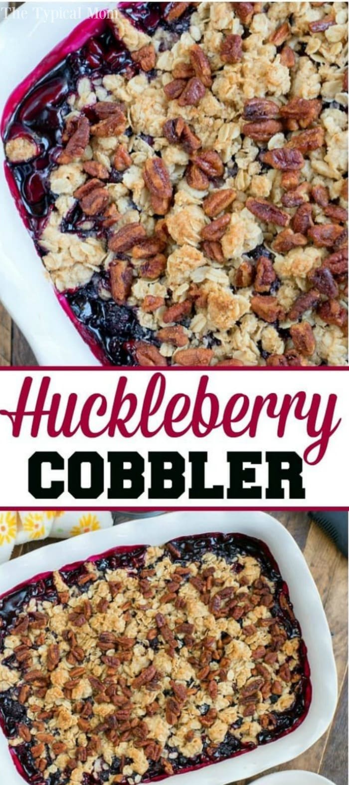 Best Fresh Huckleberry Cobbler Recipe · The Typical Mom