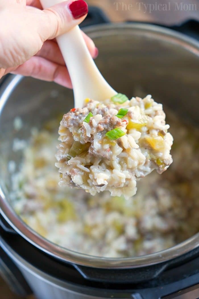 Sausage rice outlet casserole instant pot