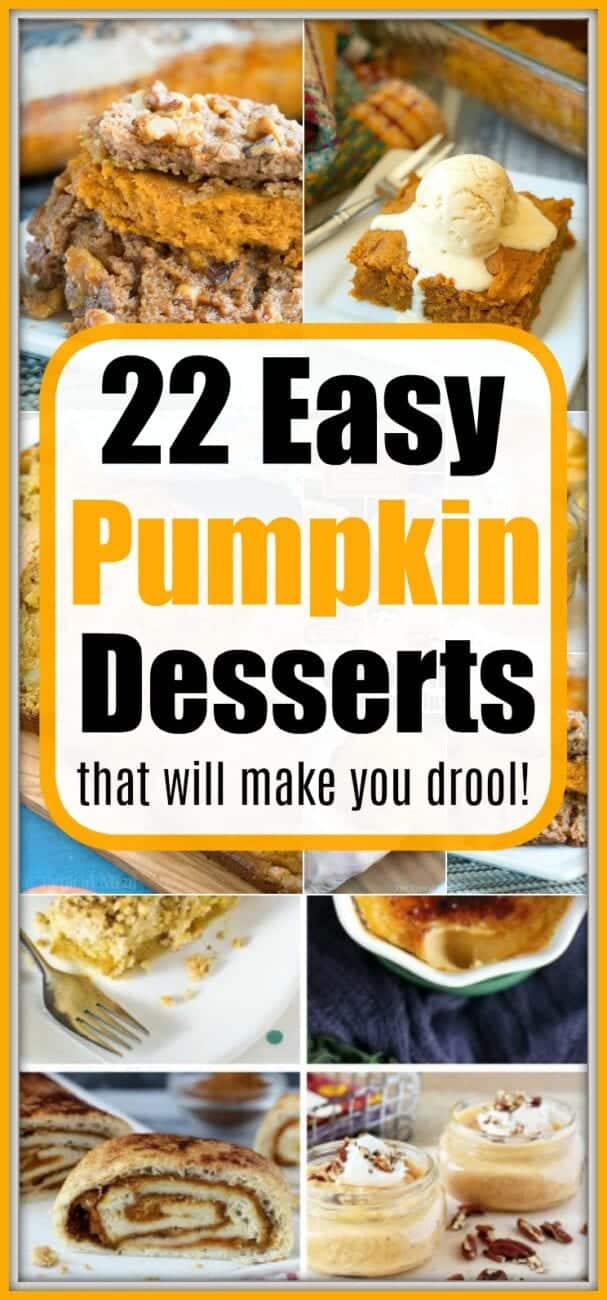 Pumpkin Dessert Recipes with Pumpkin Puree