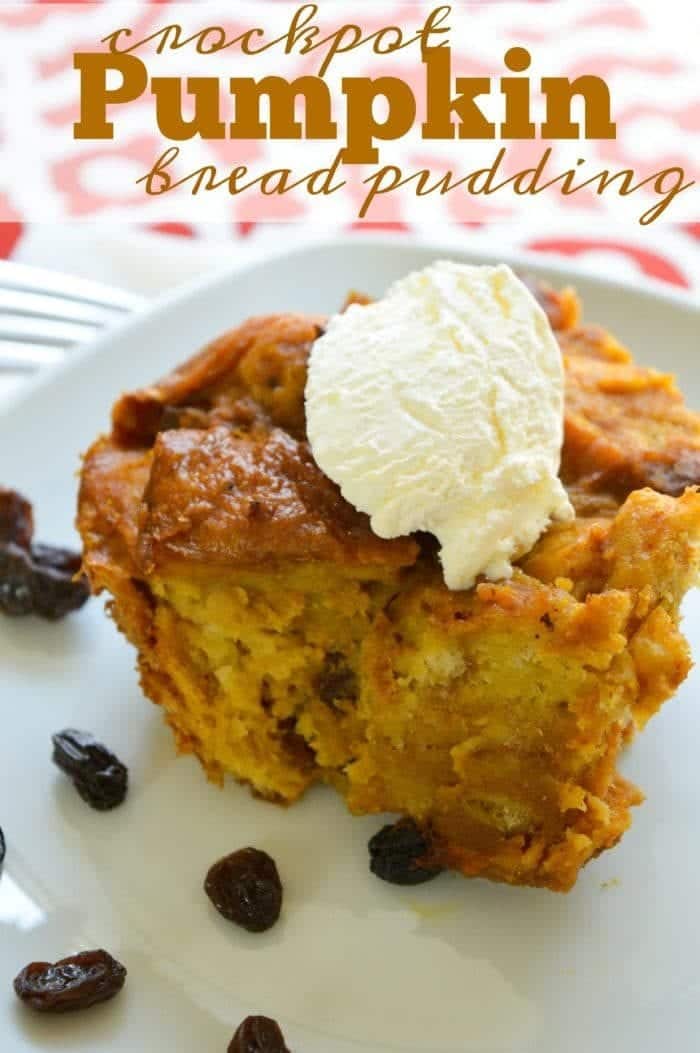 Slow Cooker Bread Pudding Recipe - Crockpot Dessert Recipes