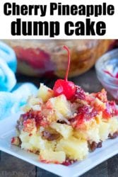 Easy Cherry Pineapple Dump Cake with White Cake Mix