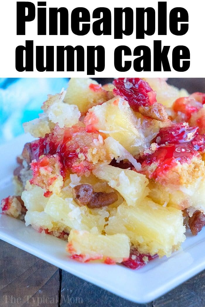 Easy Cherry Pineapple Dump Cake With White Cake Mix 