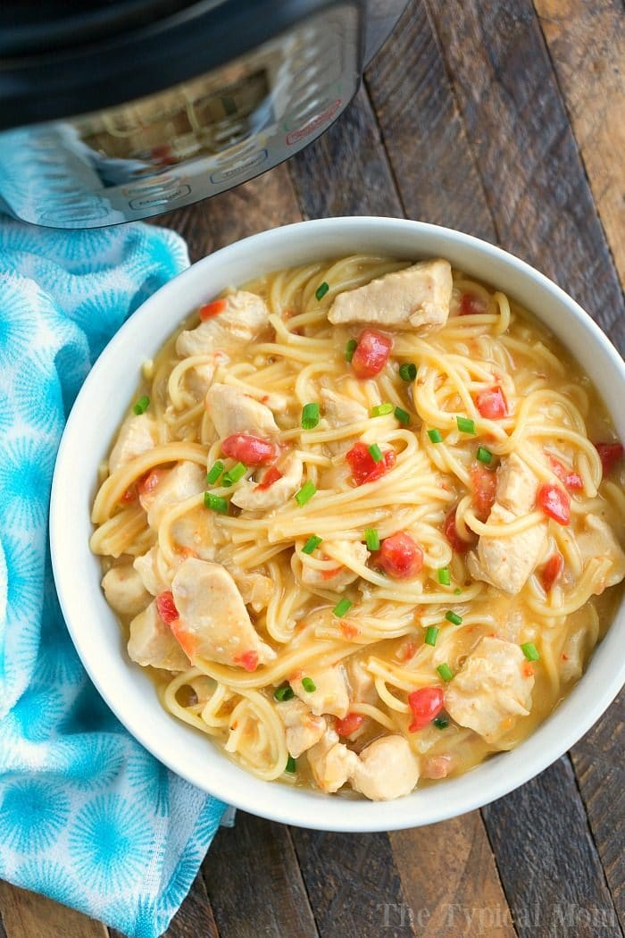 Pressure Cooker Cheesy Chicken Spaghetti Ninja Foodi