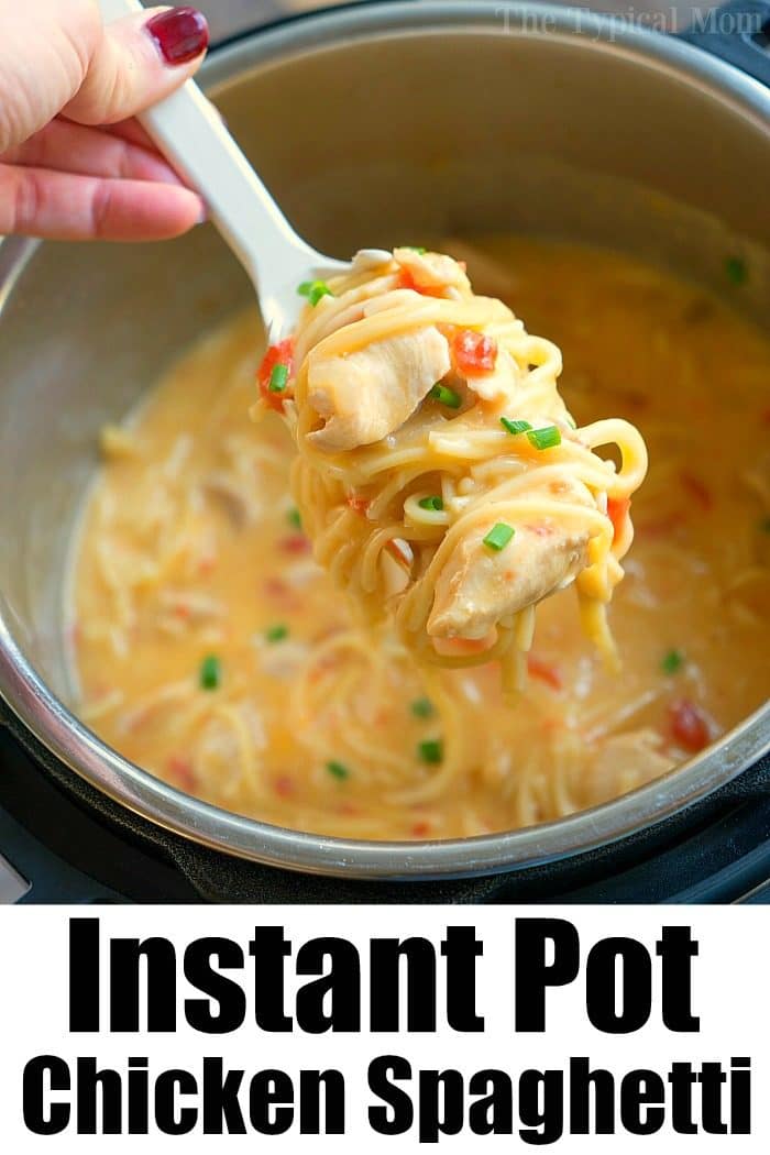 Easy Instant Pot Pressure Cooker Cheesy Chicken Spaghetti ...