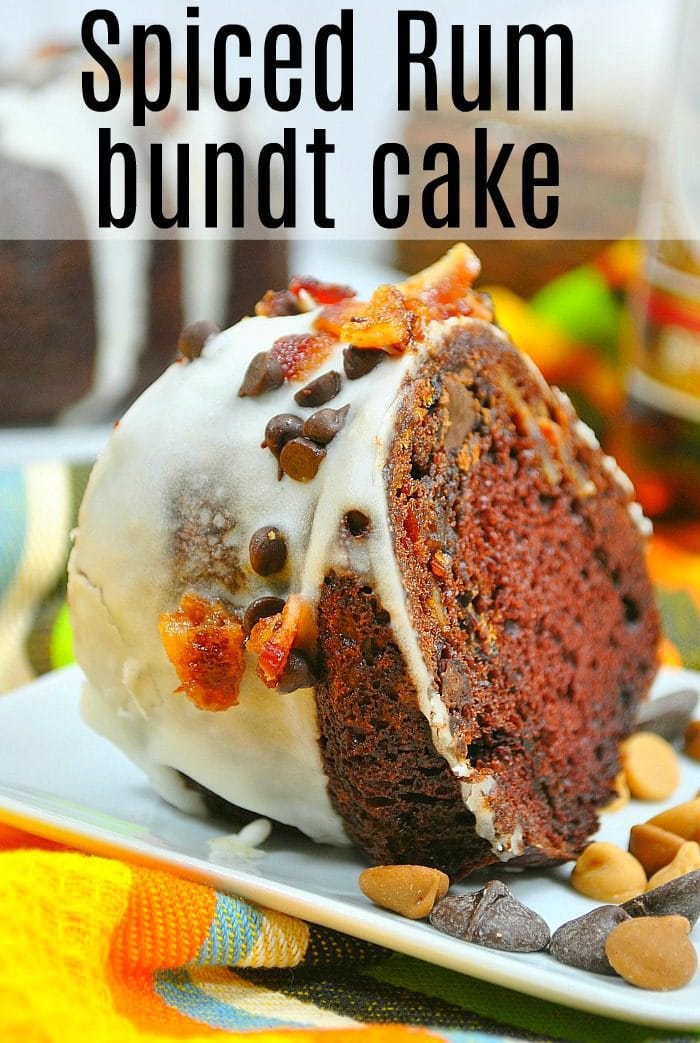 Cake Mix Rum Bundt Cake with Glaze