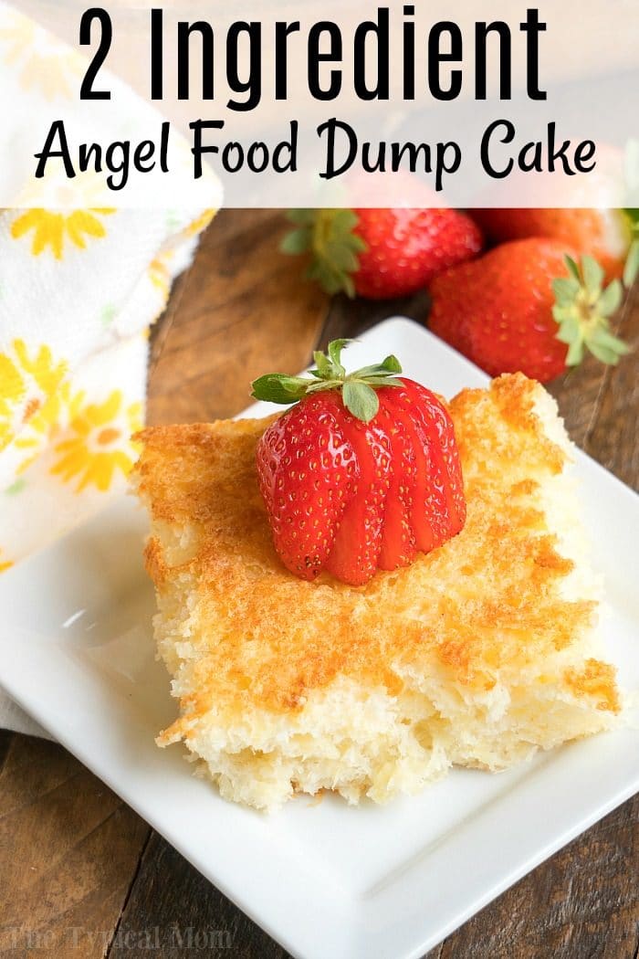 2 Ingredient Weight Watchers Pineapple Angel Food Dump Cake Recipe