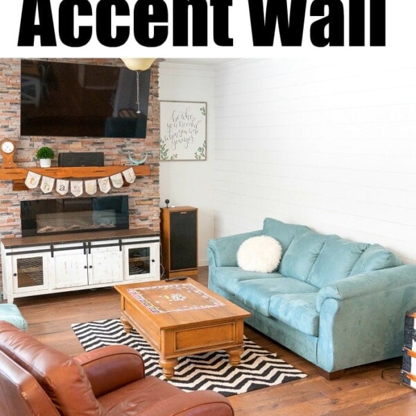 shiplap accent wall