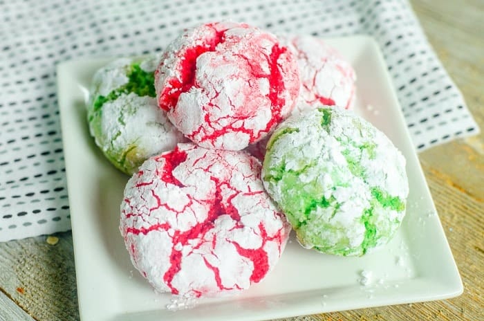 christmas crinkle cool whip cookies