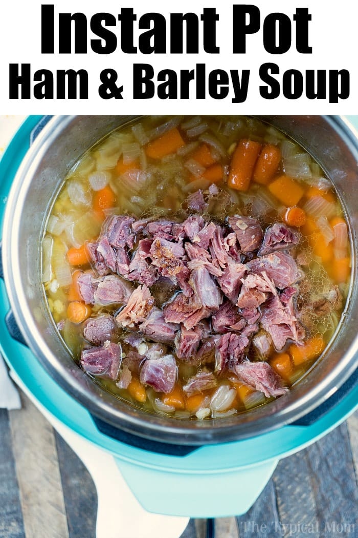 Instant Pot Barley Soup with Ham Ham or Beef Ninja Foodi Barley Soup
