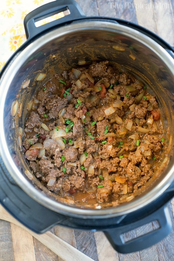 Instant Pot Taco Meat with Frozen Ground Beef · The Typical Mom