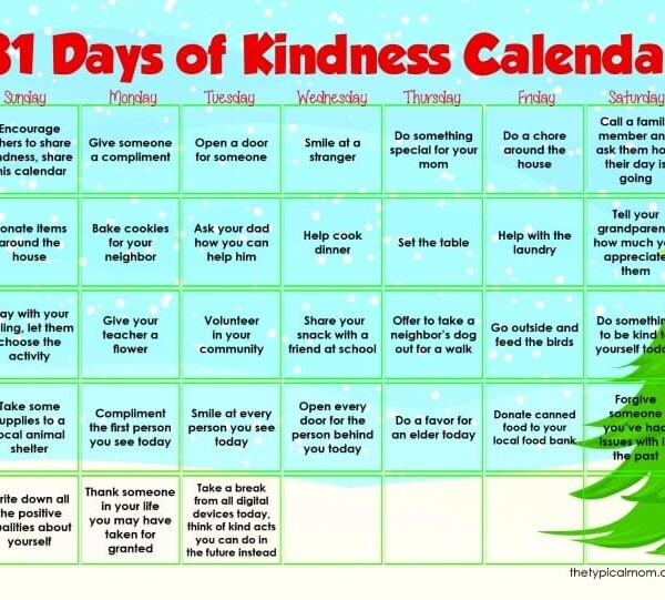 Kindness Calendar