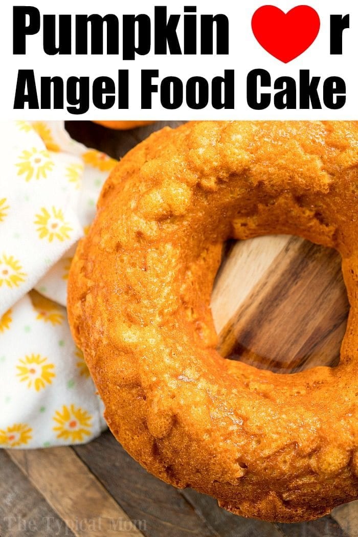 3 Ingredient Pumpkin Angel Food Cake · The Typical Mom