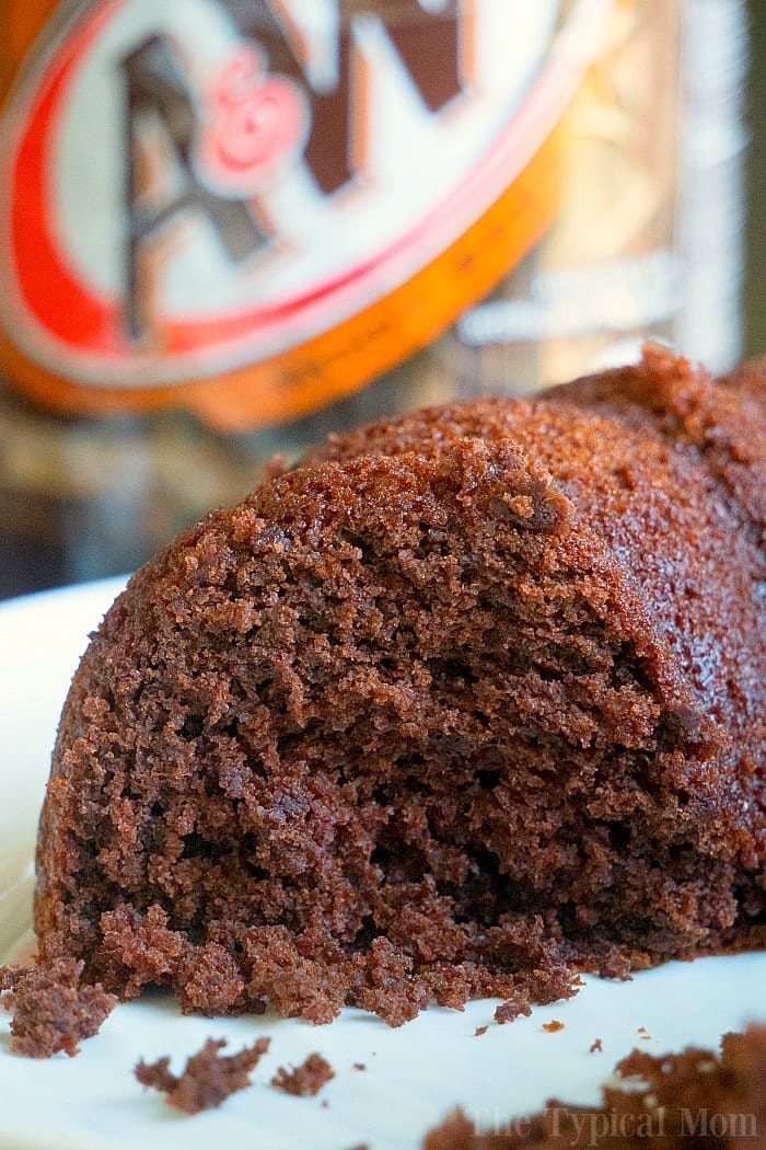 2 Ingredient Root Beer Cake with Cake Mix and Soda