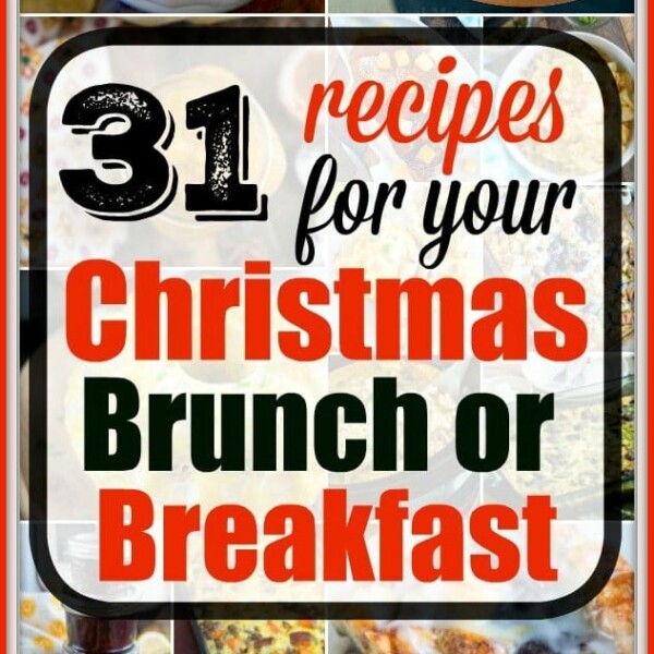 Collage of Christmas brunch menu with text: 31 recipes for your Christmas Brunch or Breakfast.