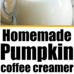 homemade pumpkin coffee creamer