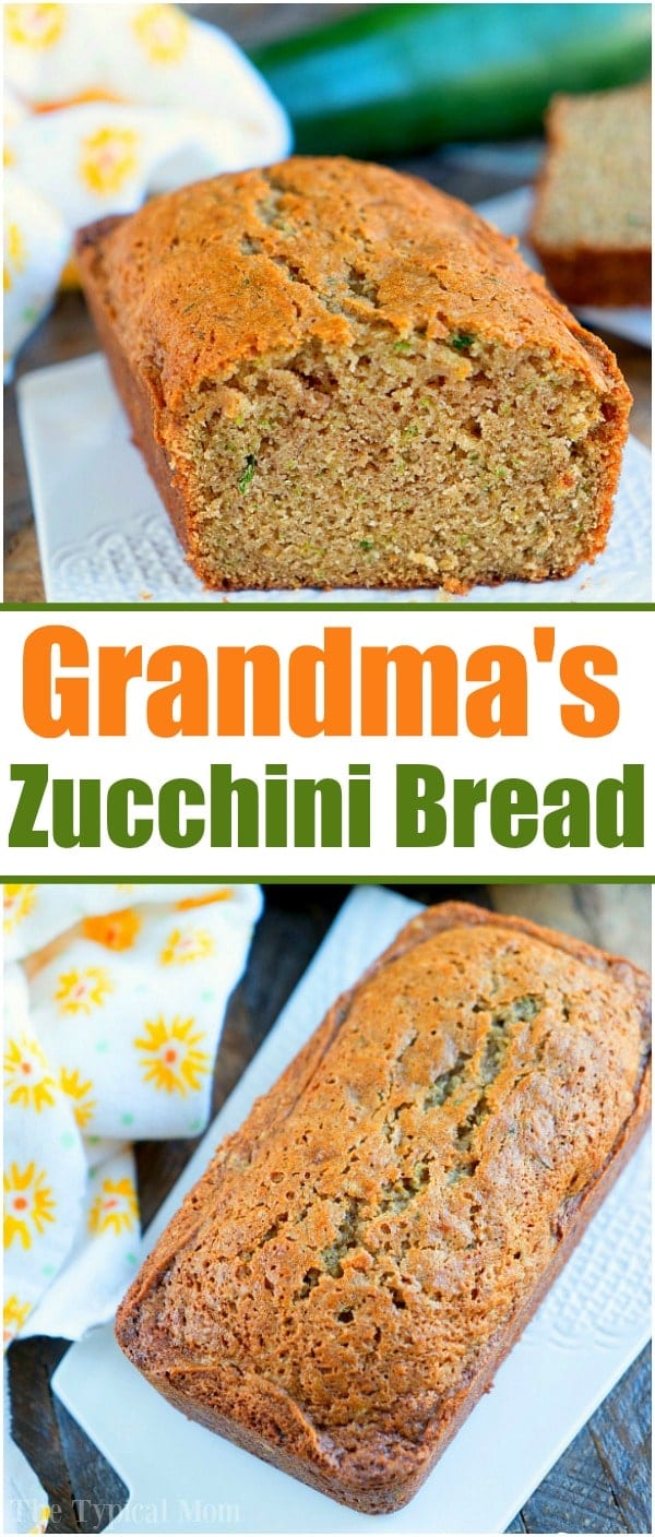 Grandmas Moist Zucchini Bread Recipe - Old Fashioned The Best