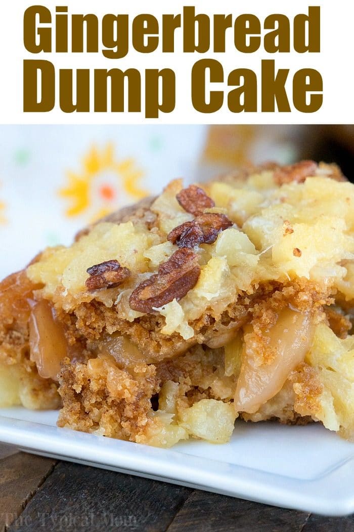 gingerbread dump cake