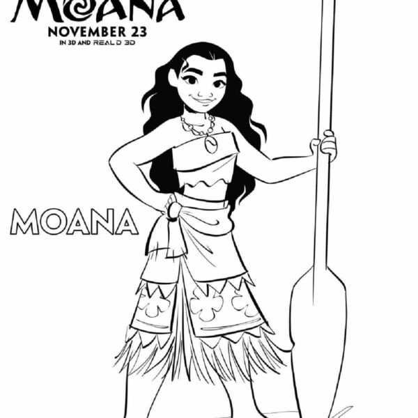 Moana Free Printables Coloring Pages